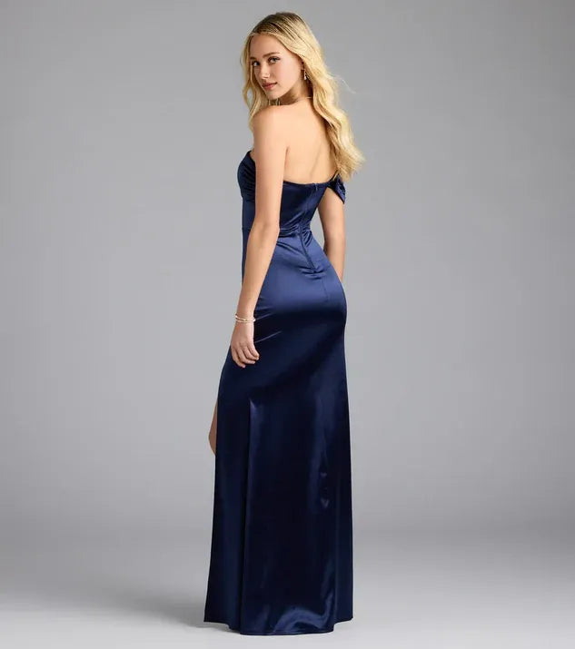 Elegant Mermaid Cold Shoulder Sleeveless Zipper Up Floor-length Prom Dress